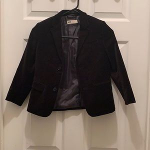 Black velvet jacket
